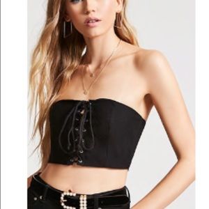 New black crop top